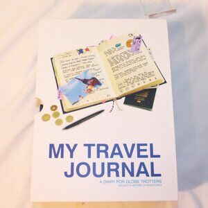 My Travel Journal A Diary for Globe Trotters - Blue Hardback Book With Sleeve